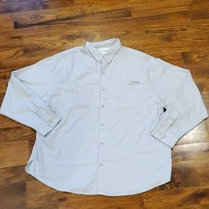 Mens Columbia PFG button down shirt size XXL